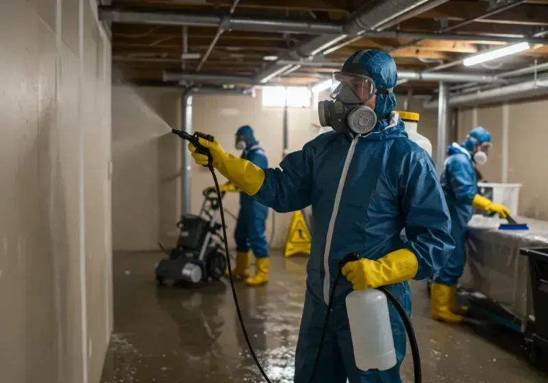 Basement Sanitization and Antimicrobial Treatment process in Salina, UT